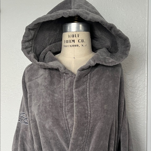 Lacoste Gray Hooded Robe - Picture 3 of 8
